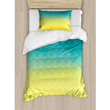 Polygonal Color Changes Duvet Cover Set