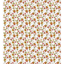 Vintage Fall Flowers Duvet Cover Set