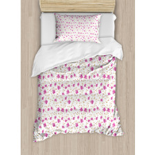 Girly Curly Stems Duvet Cover Set