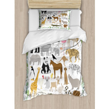 Assorted Forest Creatures Duvet Cover Set