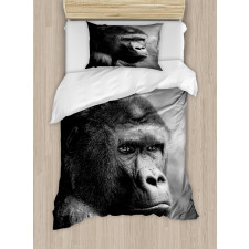 Close up Orangutan Portrait Duvet Cover Set