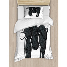 Angry Graphic Ape Standing Duvet Cover Set