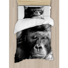 Ape Portrait Photography Duvet Cover Set