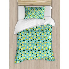 Citrus Slices Rhythmic Art Duvet Cover Set