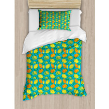 Funky Color Citrus Cartoon Duvet Cover Set