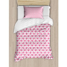 Floral Love Heart Duvet Cover Set