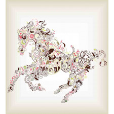 Floral Horse Paisley Duvet Cover Set