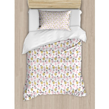 Abstract Pears and Apples Duvet Cover Set