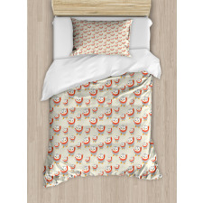 Baby Animal with Scarf Duvet Cover Set