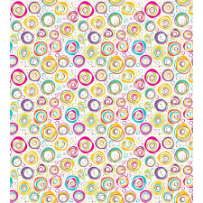 Circle and Dots Spring Duvet Cover Set