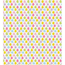 Colorful Happy Eggs and Dots Duvet Cover Set