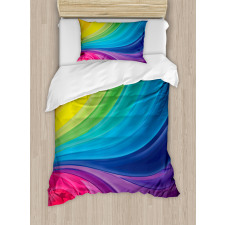 Abstract Smooth Lines Duvet Cover Set