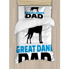 Dane Dad Text Duvet Cover Set