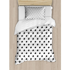 Monotone Dog Side Head Duvet Cover Set