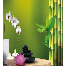 Bamboo Flower Orchid Stone Duvet Cover Set