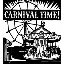 Carnival Time Carousel Duvet Cover Set