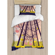 Cartoonish Fun Ride Duvet Cover Set