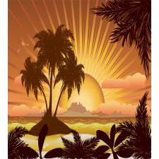 Digital Graphics Sunset Scene Duvet Cover Set