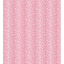 Leafy Pinkish Damask Lines Duvet Cover Set