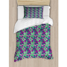 Close up Hawaiian Plants Duvet Cover Set