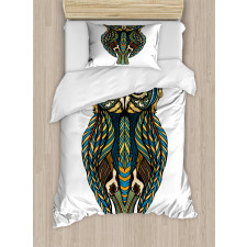 Bohemian Artwork Bird Duvet Cover Set