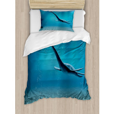 Aquatic Dinosaur Duvet Cover Set