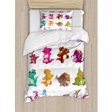 Dinosaurs Extinction Duvet Cover Set