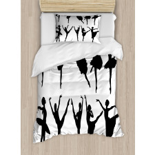 Monochrome Ballet Dancer Duvet Cover Set