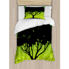 Funky Sunset Nature Art Duvet Cover Set