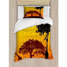 Giraffe Savannah Desert Duvet Cover Set