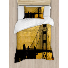 Golden Gate Bridge Art Duvet Cover Set