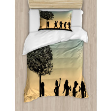 Children Dance Shade Art Duvet Cover Set