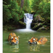 Siberian Tigers Duvet Cover Set