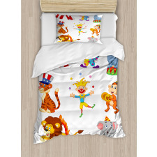 Circus Wild Animals Duvet Cover Set