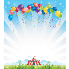 Balloon Clear Sky Travel Duvet Cover Set