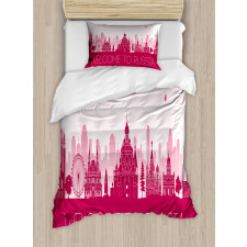 Touristic City Hallmarks Duvet Cover Set