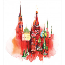 Red Square Saint Basil Art Duvet Cover Set