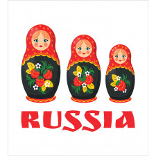 Nesting Matryoshka Dolls Duvet Cover Set