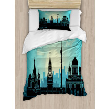 Moscow City Line Skyline Duvet Cover Set