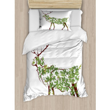 Garden Deer Celebration Duvet Cover Set