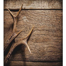 Wooden Deer Rustic Antler Duvet Cover Set