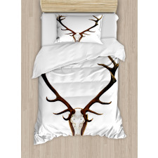 Deer Stag Bones Mounted Duvet Cover Set