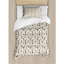 Abstract Apparels Tools Duvet Cover Set