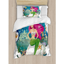 Underwater Mermaid Duvet Cover Set