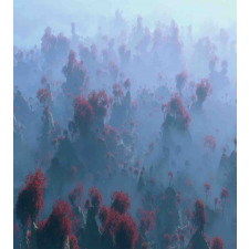 Autumn Trees in Mist Duvet Cover Set