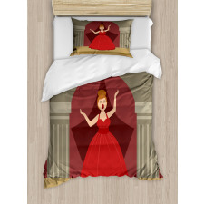 Singing Woman Formal Clothes Duvet Cover Set