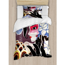 Chinese Fine Art Painting Duvet Cover Set