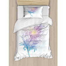 Bohemian Silhouette Plume Duvet Cover Set