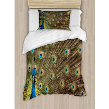 Peacock Making the Wheel Duvet Cover Set