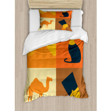 Camel Pyramids Duvet Cover Set